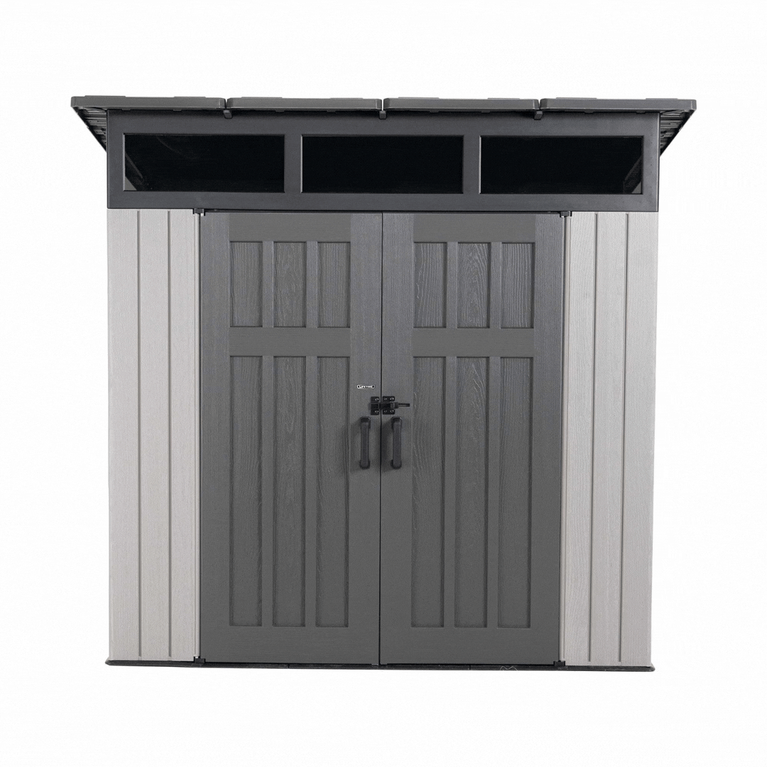 Lifetime 8.3 Ft. X 8.3 Ft. Farmhouse Storage Shed - 60542