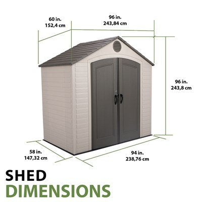 Lifetime 8 x 5 ft. Shed - 6418
