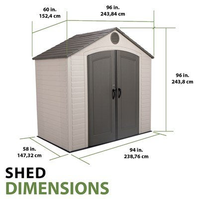 Lifetime 8 x 5 ft. Shed - 6406