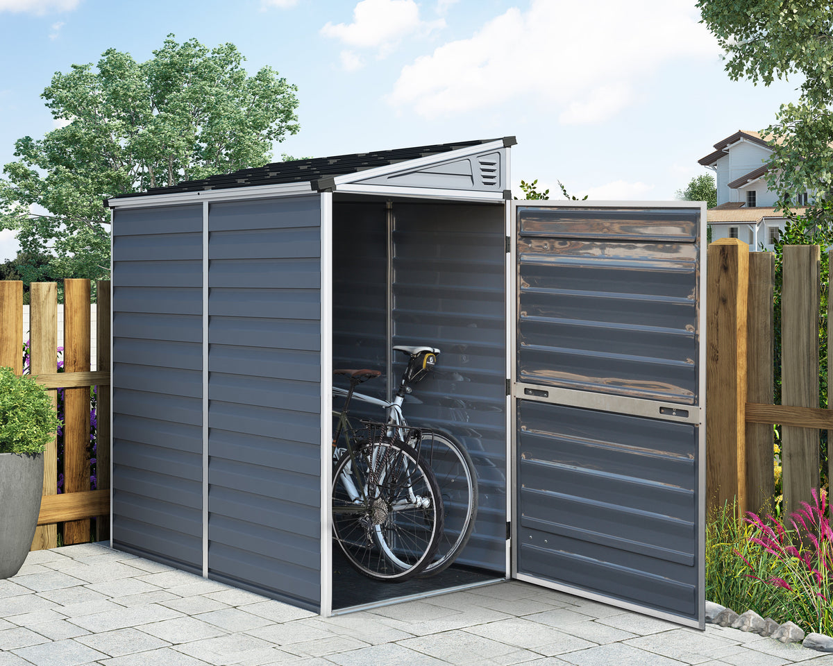 Canopia SkyLight 4' x 6' Lean-To Shed - Gray