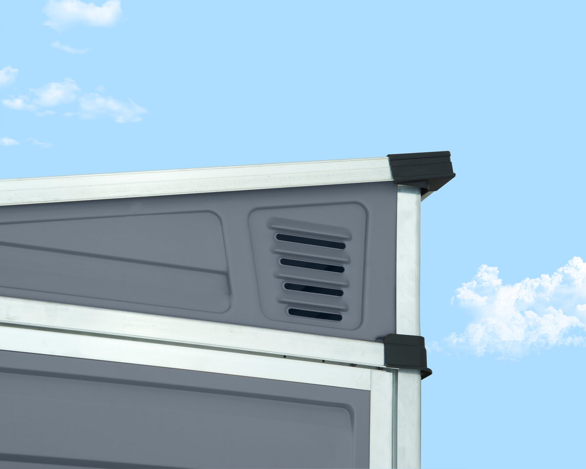 Canopia SkyLight 4' x 6' Lean-To Shed - Gray