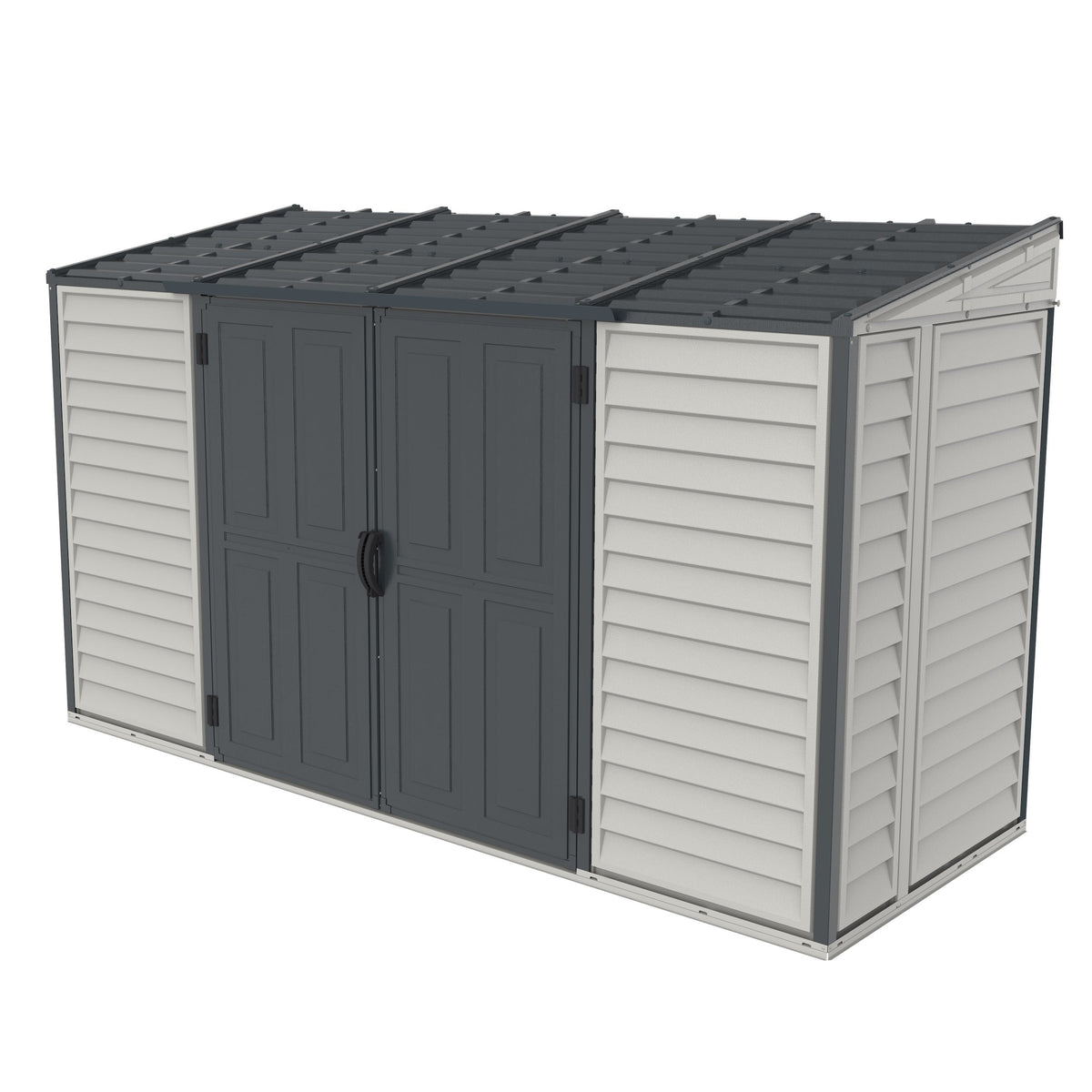 Duramax Sidemate Pro Adobe 10'x 4' Vinyl Resin Outdoor Storage Shed with Foundation Kit - 36825