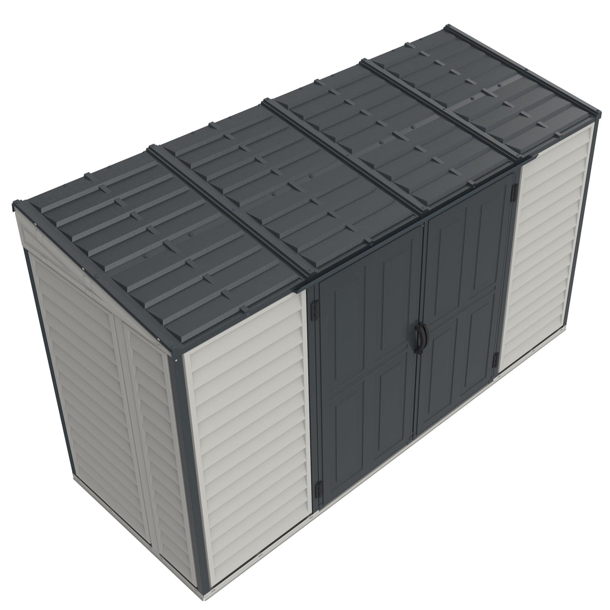 Duramax Sidemate Pro Adobe 10'x 4' Vinyl Resin Outdoor Storage Shed with Foundation Kit - 36825