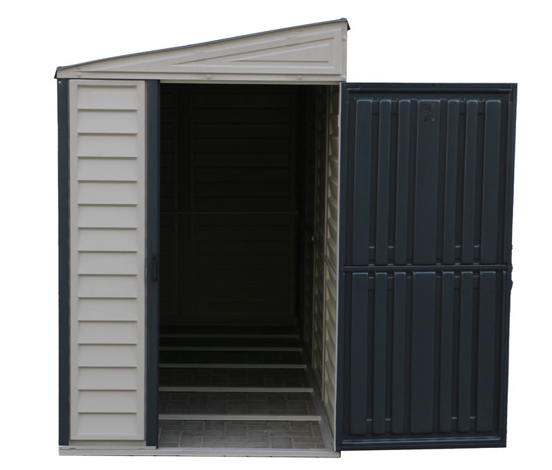 Duramax Sidemate Plus 4'x10' Vinyl Resin Shed with Foundation Kit