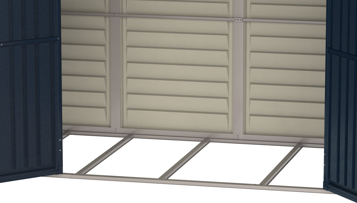 Duramax Sidemate Pro Adobe 10'x 4' Vinyl Resin Outdoor Storage Shed with Foundation Kit - 36825