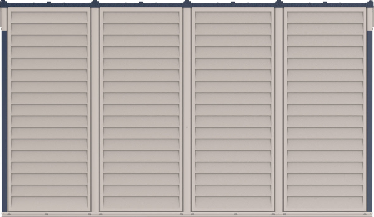 Duramax Sidemate Pro Adobe 10'x 4' Vinyl Resin Outdoor Storage Shed with Foundation Kit - 36825