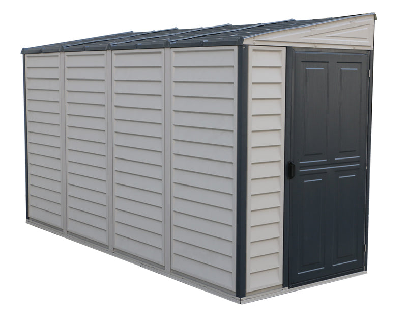 Duramax Sidemate Plus 4'x10' Vinyl Resin Shed with Foundation Kit