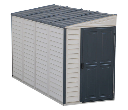 Duramax Sidemate Plus 4'x10' Vinyl Resin Shed with Foundation Kit