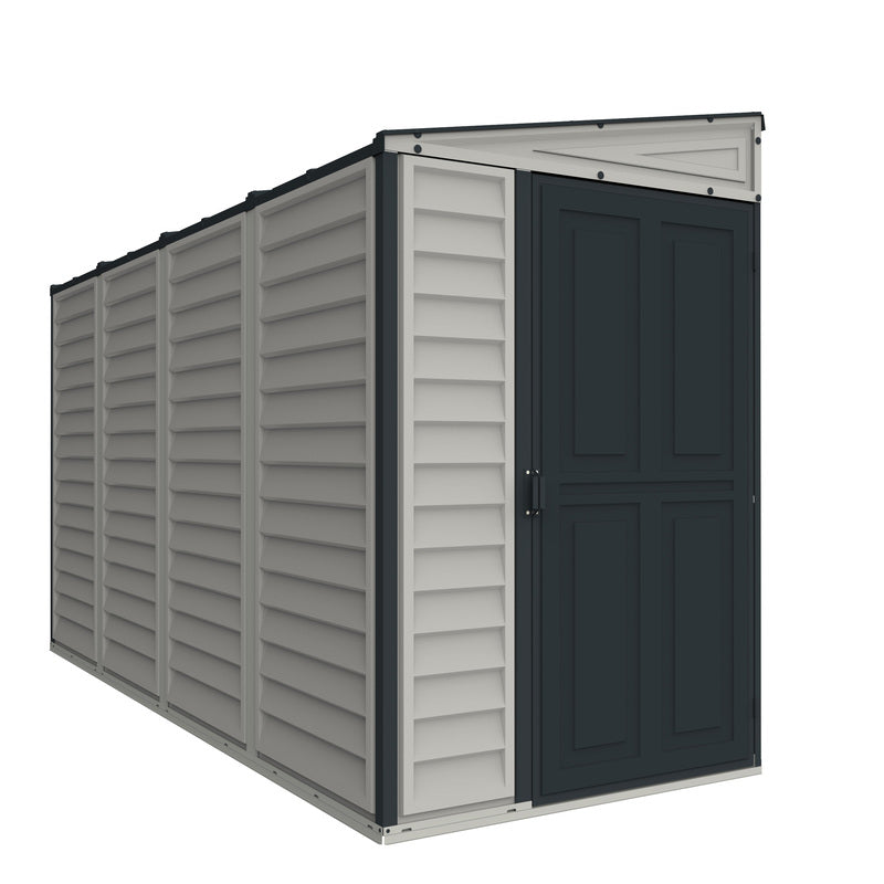 Duramax Sidemate Plus 4'x10' Vinyl Resin Shed with Foundation Kit