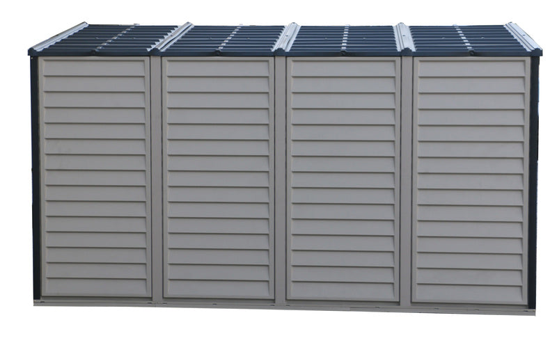 Duramax Sidemate Plus 4'x10' Vinyl Resin Shed with Foundation Kit