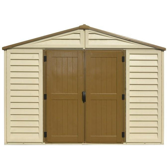 Duramax Woodbridge Plus Ivory 10.5'x10' Shed with Foundation - 40224