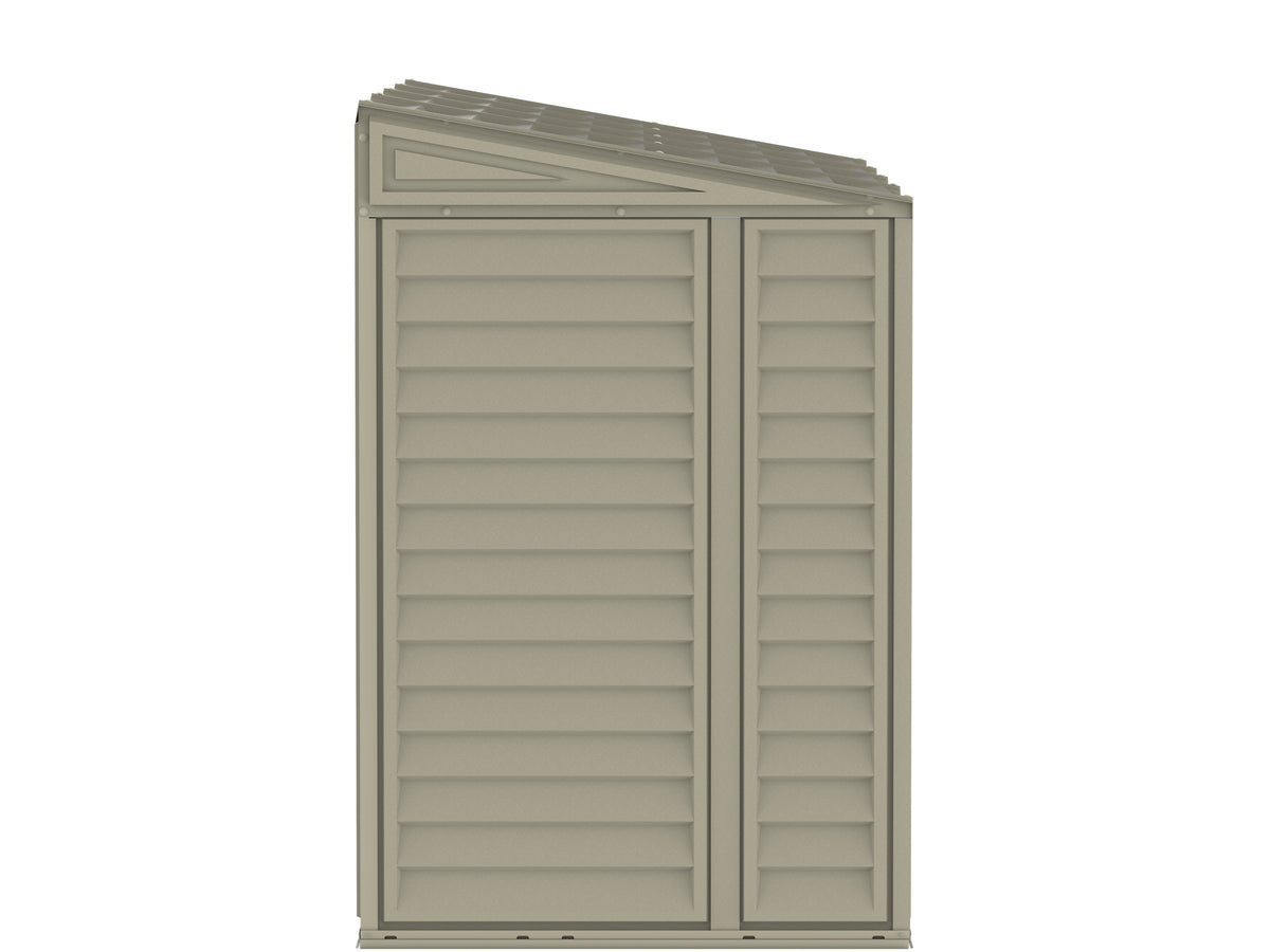 Duramax Sidemate 4'x10' Vinyl Resin Outdoor Storage Shed with Foundation Kit