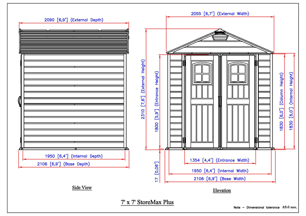 Duramax 7x7 StoreMax Plus Shed w/ Molded Floor - 30325