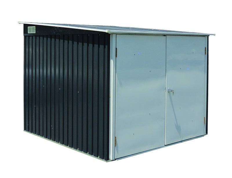 Duramax Bicycle Storage 6'x6' Shed Anthracite with White Trim - 73051