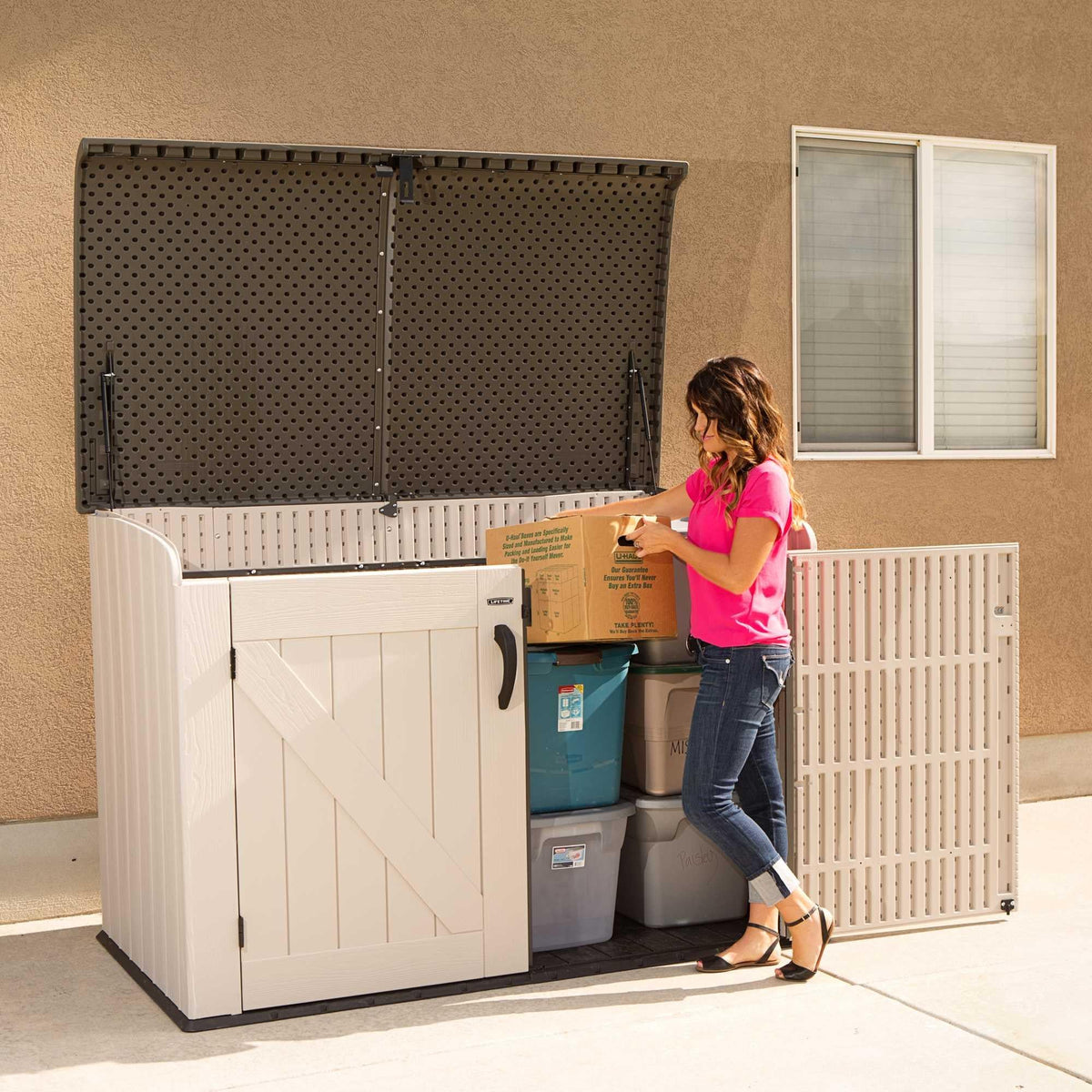 Lifetime Horizontal Storage Shed (75 Cubic Feet) - 60170