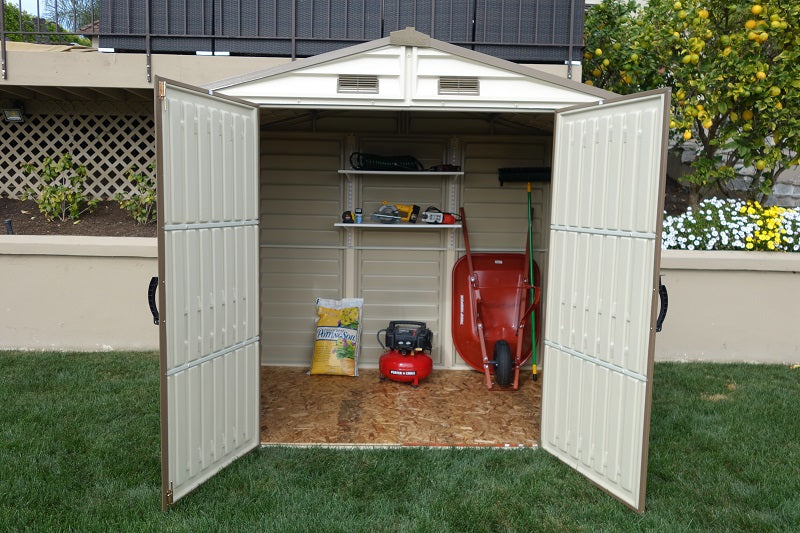 Duramax StoreAll 8'x6' Vinyl Shed with Foundation - 30115