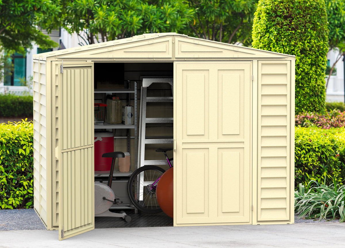 Duramax Duramate 8'x5.3' Vinyl Shed w/ Foundation - 00184