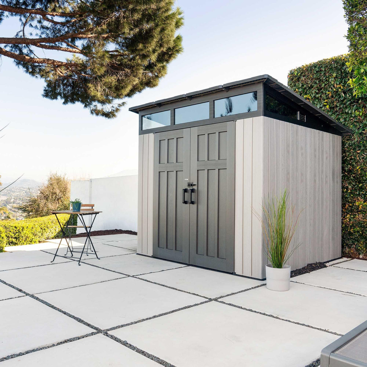 Lifetime 8.3 Ft. X 8.3 Ft. Farmhouse Storage Shed - 60542